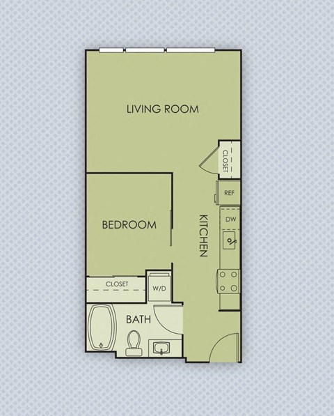 Tempo PDX Apartments B1 Floor Plan